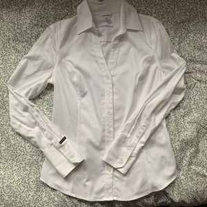Calvin Klein V-neck Work Button Down